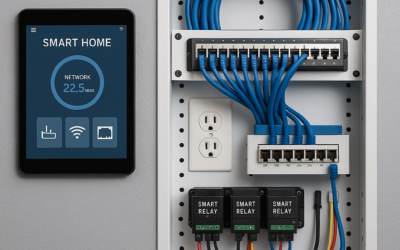 Smart home control panel with network switch and automation interface